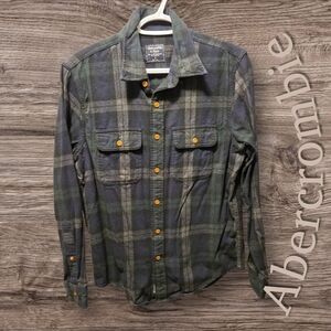 Abercrombie & Fitch Brushed Flannel Shirt Tartan S